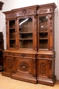 Renaissance style Bookcase in Oak, France 19th century
