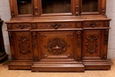 Renaissance style Bookcase in Oak, France 19th century