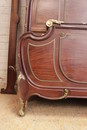 Louis XV style Bedroom in mahogany and bronze, France 19th century