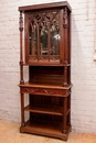 Gothic style Display cabinet in Oak, France 19th century