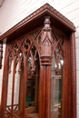 Gothic style Display cabinet in Oak, France 19th century