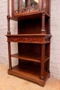 Gothic style Display cabinet in Oak, France 19th century