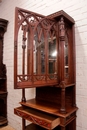 Gothic style Display cabinet in Oak, France 19th century