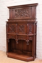 Gothic/renaissance style Cabinet in Walnut, France 19th century