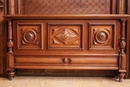 Henri II style Bed in Walnut, France 19th century