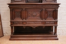 Henri II style Cabinet in Walnut, France 19th century