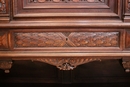 Henri II style Cabinet in Walnut, France 19th century