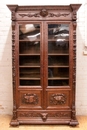 Hunt style Bookcase in Oak, France 19th century