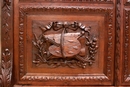Hunt style Bookcase in Oak, France 19th century