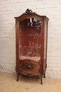 Louis XV style Display cabinet in Walnut, France 19th century