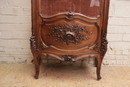 Louis XV style Display cabinet in Walnut, France 19th century