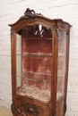 Louis XV style Display cabinet in Walnut, France 19th century