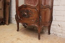 Louis XV style Display cabinet in Walnut, France 19th century