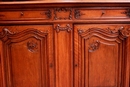 Louis XV style Cabinet in Walnut, France 19th century