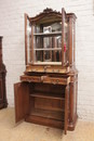 Louis XV style Display cabinet in Walnut, France 19th century