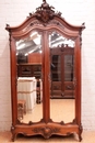 Louis XV style Armoire and bed in Walnut, France 19th century