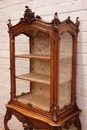 Louis XV style Display cabinet in Walnut, France 19th century