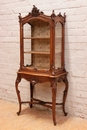 Louis XV style Display cabinet in Walnut, France 19th century