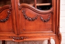 Louis XVI style Bookcase in Walnut, France 1900
