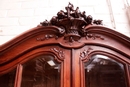 Louis XVI style Bookcase in Walnut, France 1900