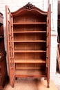 Louis XVI style Bookcase in Walnut, France 1900