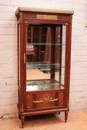 Louis XVI style Display cabinet in mahogany,bronze and marble, France 19th century