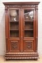 Renaissance style Bookcase in Walnut, France 19th century