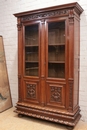 Renaissance style Bookcase in Walnut, France 19th century