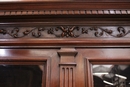 Renaissance style Bookcase in Walnut, France 19th century