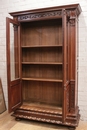 Renaissance style Bookcase in Walnut, France 19th century