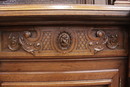 Renaissance style Cabinet in Walnut, France 19th century