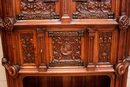 Renaissance style Cabinet in Walnut, France 19th century