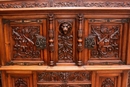 Renaissance style Cabinet in Walnut, France 19th century