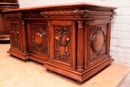 Renaissance style Desk in Walnut, France 19th century