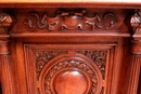 Renaissance style Desk in Walnut, France 19th century