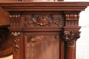Renaissance style Display cabinet in Walnut, France 19th century