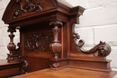 Renaissance style Display cabinet in Walnut, France 19th century