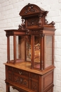 Renaissance style Display cabinet in Walnut, France 19th century