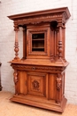 Renaissance style Display cabinet in Walnut, France 19th century