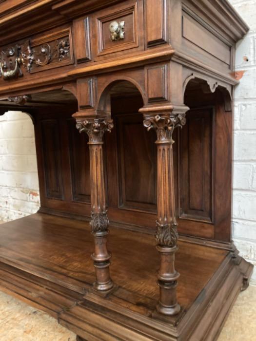 Quality renaissance secretary desk in walnut