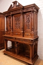 Renaissance style Cabinet in Walnut, France 19th century