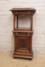 Quality renaissance style cabinet with marble inlay