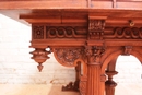 Renaissance style Desk table in Walnut, France 19th century