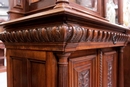 Renaissance style Display cabinet in Walnut, France 19th century