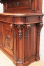 Renaissance style Sideboard in Walnut and bronze, France 19th century