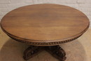 Renaissance style Table in Walnut, France 19th century