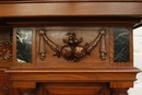 Renaissance style Cabinet in Walnut, France 19th century