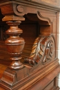 Henri II style Cabinet in Walnut, France 19th century
