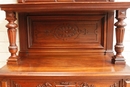 Henri II style Server in Walnut, France 19th century