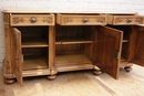 Louis XV style Sideboard in Walnut, France 1900